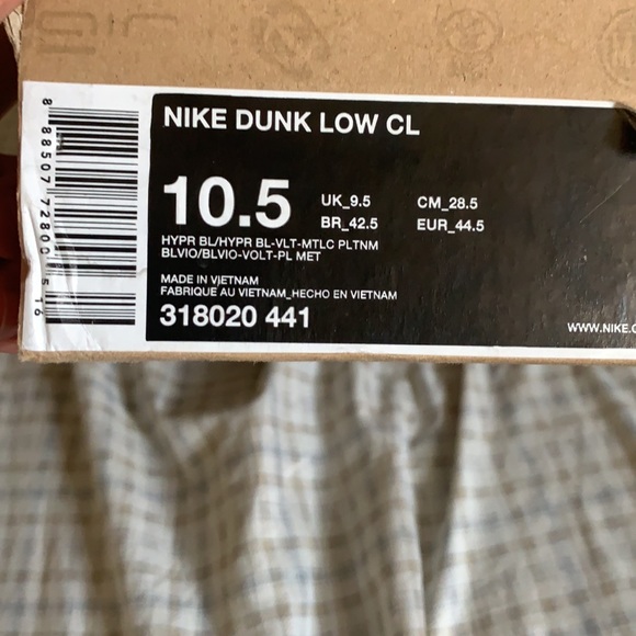 NIKE Dunk Low CL “Blue Volt” *SOLD* - Picture 5 of 6